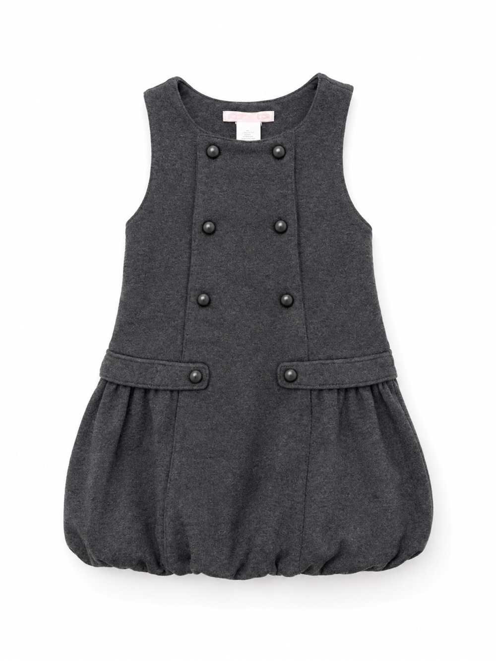 Janie and Jack Charcoal Bubble Hem Dress